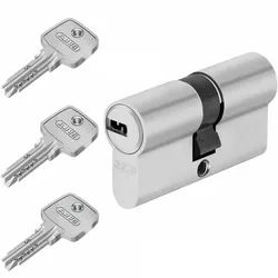 ABUS EC550 Profilzylinder Schließzylinder Zylinder Türzylinder Not/Gefahr 3Schl., Länge: 30-45