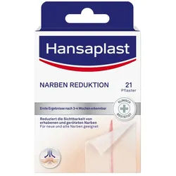 Hansaplast Narben Reduktion| Neue & alte | Narbenpflaster Wasserfeste Pflaster 21 Stk. St transparent 21 St Pflaster