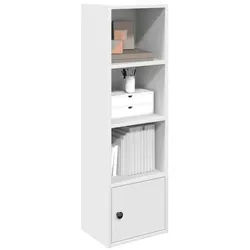 vidaXL Bücherregal NA Bücherregal Weiß 31x24x102 cm Spanplatte weiß
