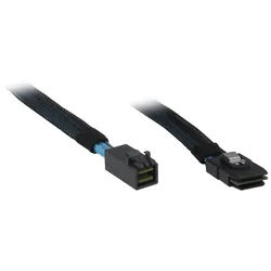 Inter-Tech 0.75m SFF 8643/SFF 8087, 0,75 m, SFF 8643, SFF 8087, Männlich/Männlich, Schwarz, Blau, 45 g