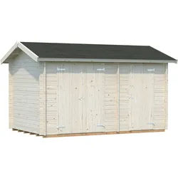Palmako Gerätehaus Jari 8,9 m2 - 28 mm naturbelassen