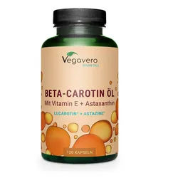 Vegavero Beta Carotin Plus Öl Kapseln 120 St