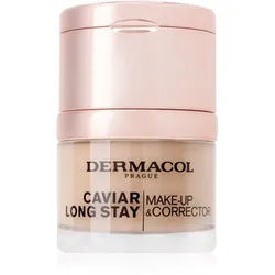 Dermacol Caviar Long Stay Langanhaltendes Foundation mit Kaviarauszügen und Korrektor Farbton 4 Tan 30 ml