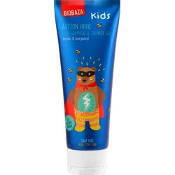 Biobaza 2-in-1 Body & Hair Action Hero Sanftes Duschgel Shampoo 250 ml Männer