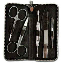 Dreiturm Solingen Maniküre-Etui Dreiturm Maniküre Etuis – 5-teilig, Made in Germany, 1 tlg. silberfarben