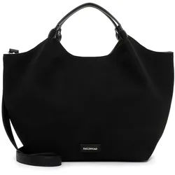 Shopper EMILY & NOAH "Shopper E&N Jeanna", Damen, Gr. B/H/T: 52cm x 30cm x 14cm 0, schwarz (schwarz 100), Polyurethan, Taschen Shopper