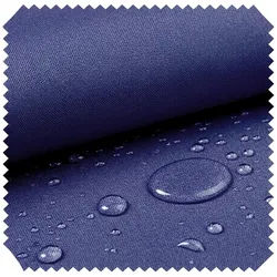 novely® Stoff SUNSET OXFORD 420D - Polsterstoff Wasserdicht Outdoor-Stoff, UV-Beständig, Schmutzabweisend, Robust, Meterware, 1lfm blau