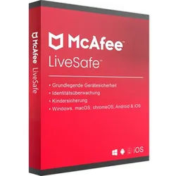 McAfee LiveSafe & VPN 2025 | Windows / Mac / Android & iOS | 1 Gerät | 3 Jahre