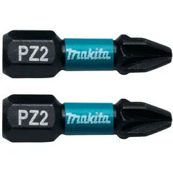 Makita Bit PZ2 25 mm 2 Stück Impact Black B-63644