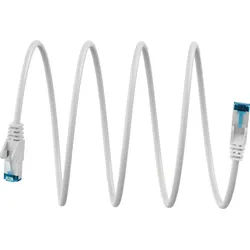 GOOBAY 79420 - Patchkabel ultraflexibel, Cat.6a, S/FTP, weiß, 30 m
