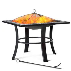 Feuerschale Mosaik Runedak Stahl 76x76cm