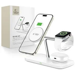 QI15W-A45 3-in-1 Wireless Charger with MagSafe for Apple Devices - White