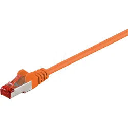 GOOBAY 95466 - Cat.6 S/FTP PiMF Patchkabel, CCA, orange, 0,5 m