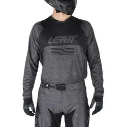 Leatt Moto 4.5 Lite V26 Motocross Jersey, schwarz-grau, Größe L für Männer