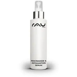 RAU Cosmetics Gesichtsserum Niacinamide & Astaxanthin Serum mit 10 % Niacinamid & 1 % Zink PCA, bei Pickelmalen & unreiner Haut