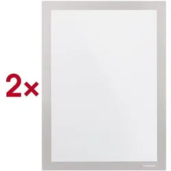 Magnetoplan Magnetrahmen selbstklebend Magnetofix A3 silber 2 Stück silber