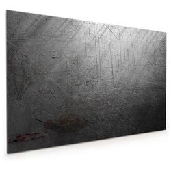 Primedeco Küchenrückwand Küchenrückwand Spritzschutz Glas mit Motiv Metallische Textur 60 cm x 40 cm