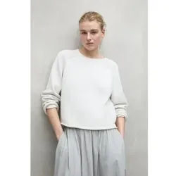 ECOALF für Damen. MCWGAKNALAMO0660S25-292 Alamo Pullover weiß (M), Lässig, Bio-Baumwolle, Nachhaltig