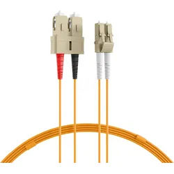 EFB O0320.0,50 - Duplex Jumper LC-SC 25/125μ, OM2, LSZH, orange, 2 mm, 0,5 m