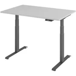 BaseLite Schreibtisch höhenverstellbar (elektisch) »Base« 120 cm Gestell grafitfarben grau, 120x129.5x80 cm