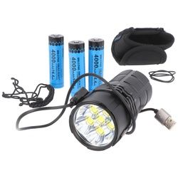 25000 Lumen Imalent MS06 LED-Taschenlampe mit starken 25.000 Lumen, bis zu 513 Meter, inklusive 3 Akkus