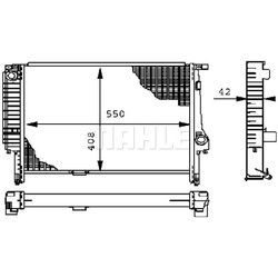 MAHLE Motorkühler für BMW 3