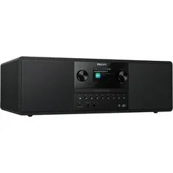 Philips TAM6500/10 Stereoanlage (Digitalradio (DAB), Automatische Senderverfolgung, UKW mit RDS, 50 W) schwarz