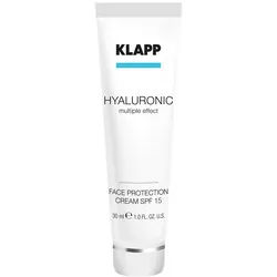 KLAPP Cosmetics Hyaluronic Face Protection Cream SPF 15, 30ml