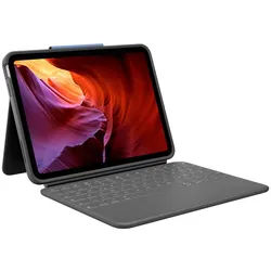 Logitech Logitech Rugged Folio, Tastatur, (für iPad 10. Tastatur schwarz