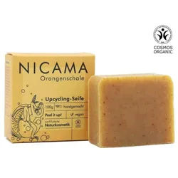 Nicama Upcyclingseife mit Peelingeffekt Orangenschale Seife 100 g Unisex
