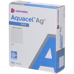 AquacelTM Ag+ ExtraTM HydrofiberTM 5 x 5 cm