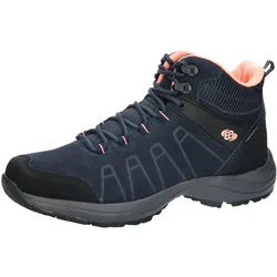 Stiefel BRÜTTING "Trekkingstiefel Mount Harvard High", Damen, Gr. 39, blau, Veloursleder, Schuhe Stiefel