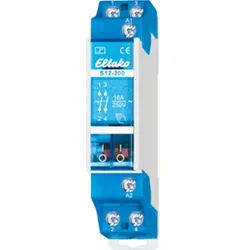 Eltako Stromstoßschalter Stromstoß-Schalter Hutschiene Eltako S12-200-8V 2 Schließer 8 V/AC 16, (S12-200-8V)