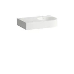 Laufen FORM Waschtisch H510FM33991041 800x500x158 mm, Ablage links, Armaturenbank, 1 Hahnloch, Überlauf, weiß