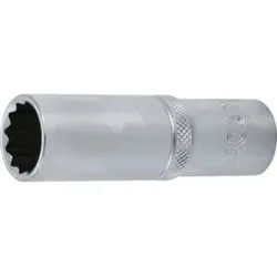 BGS Steckschlüssel-Einsatz Zwölfkant, tief 10684, Antrieb Innenvierkant 12,5 mm (1/2"), SW 17 mm