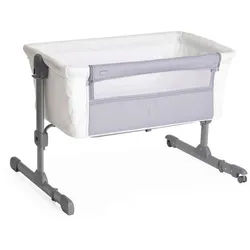 Chicco Beistellbett , Grau , Metall, Textil , 98x65x80 cm , Netzfenster, höhenverstellbar , Babymöbel & Kindermöbel, Babyzimmer, Babybetten, Beistellbetten
