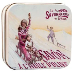 La Savonnerie de Nyons - Metallbox mit Seife Schlittenfahren 155 g