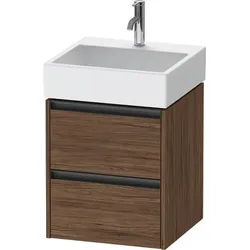 Duravit Ketho.2 Waschtischunterbau wandhängend Nussbaum dunkel Matt 484x460x549 mm - K25274021210000 K25274021210000