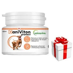 VETOQUINOL Caniviton Protect Nahrungsergänzungsmittel für Hunde 30 Tabletten + Überraschung für den Hund