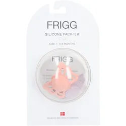 Frigg Silikon Schnuller Schmetterling Flieder - Pfirsich 0-6 Monate