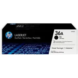 Hp Lasertoner Doppelpack CB436AD schwarz 2x 2.000 Seiten
