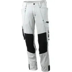Mascot Hose mit Knietaschen, Stretchstoff Hose Größe 82C60, weiss