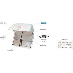 Fiamma Ersatzdeckel und Innenrahmen passend für Ultra Box 320 - Fiamma Ersatzteilnummer 98654-049