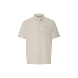 Leinenhemd INDICODE "Leinenhemd IDTropelo", Herren, Gr. XL, N-Gr, beige (fog), Obermaterial: 55% Leinen LI. 45% Baumwolle CO., Hemden