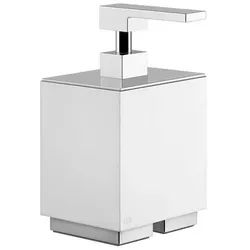 Gessi Rettangolo Accessoires Seifenspender Standversion, Behälter weiß, 20837735, Farbe: Warm Bronze PVD
