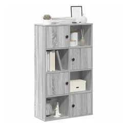 vidaXL Bücherregal NA Bücherregal Grau Sonoma 60x24x101,5 cm Spanplatte grau