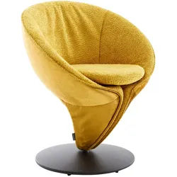 Koinor Stuhl , Gelb , Textil , Drehteller , 70x82x65 cm , Goldenes M , Beinauswahl, Lederauswahl, Stoffauswahl, Typenauswahl, Sitzfläche 360° drehbar , Esszimmer, Esszimmerserien