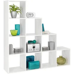 Xxxl Regalelement , Weiß , Holzwerkstoff , 149x149x35 cm , Made in Eu , Wohnzimmer, Regale, Bücherregale