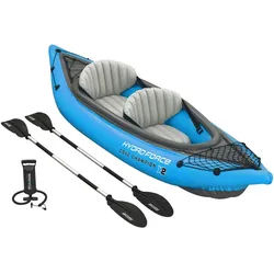 Bestway Kajak 65052 Ventura Kayak , Blau, Grau , Metall, Kunststoff , 331x88 cm , Freizeit & Co, Pools & Wasserspaß, Schlauchboote & Kajaks