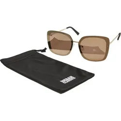 URBAN CLASSICS Sonnenbrille Urban Classics Unisex Sunglasses December UC goldfarben